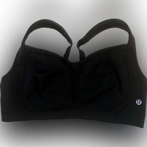 EUC White Lululemon Ta Ta Tamer High Impact Sports Bra Size 38D